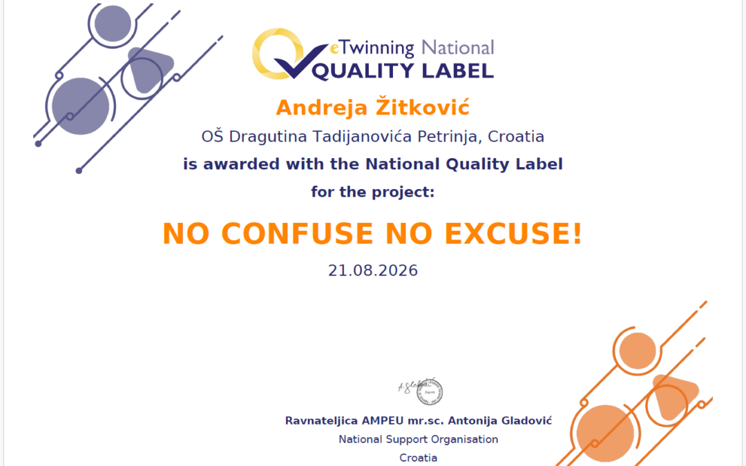 ˝No Confuse No Excuse!˝ 
